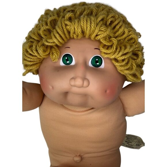 Vintage 1984 Cabbage Patch Kids HM2 Gold Blonde Yellow Loops Green Eyes Coleco - Picture 1 of 14